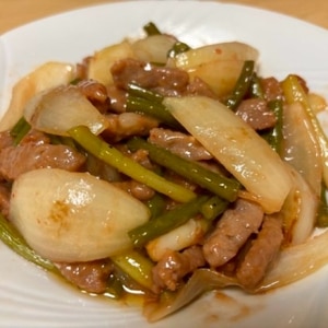 プロ直伝‼︎牛肉とにんにくの芽の炒め